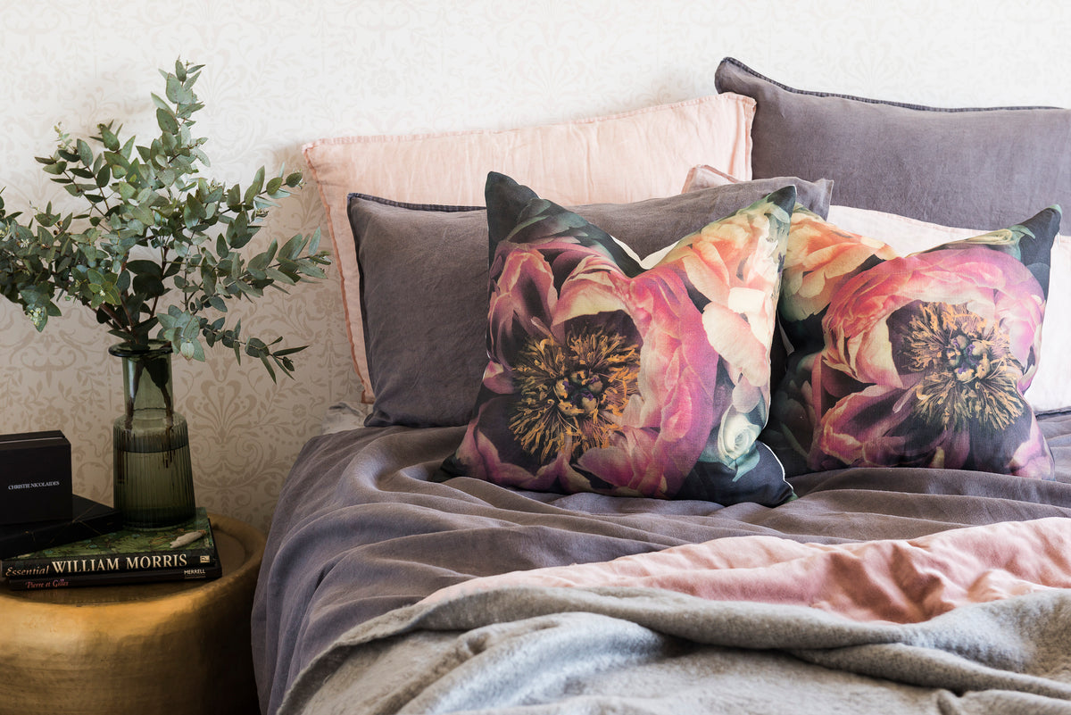 Peony Cushion by HelenBankers