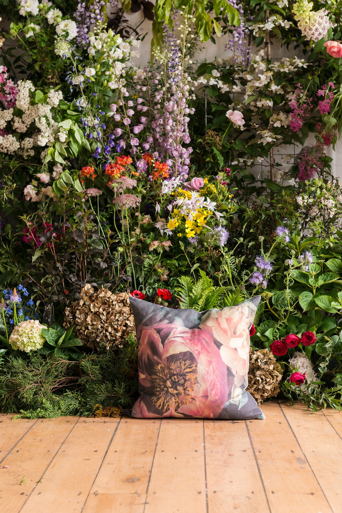 Floral Peony Cushion Cover | Helen Bankers