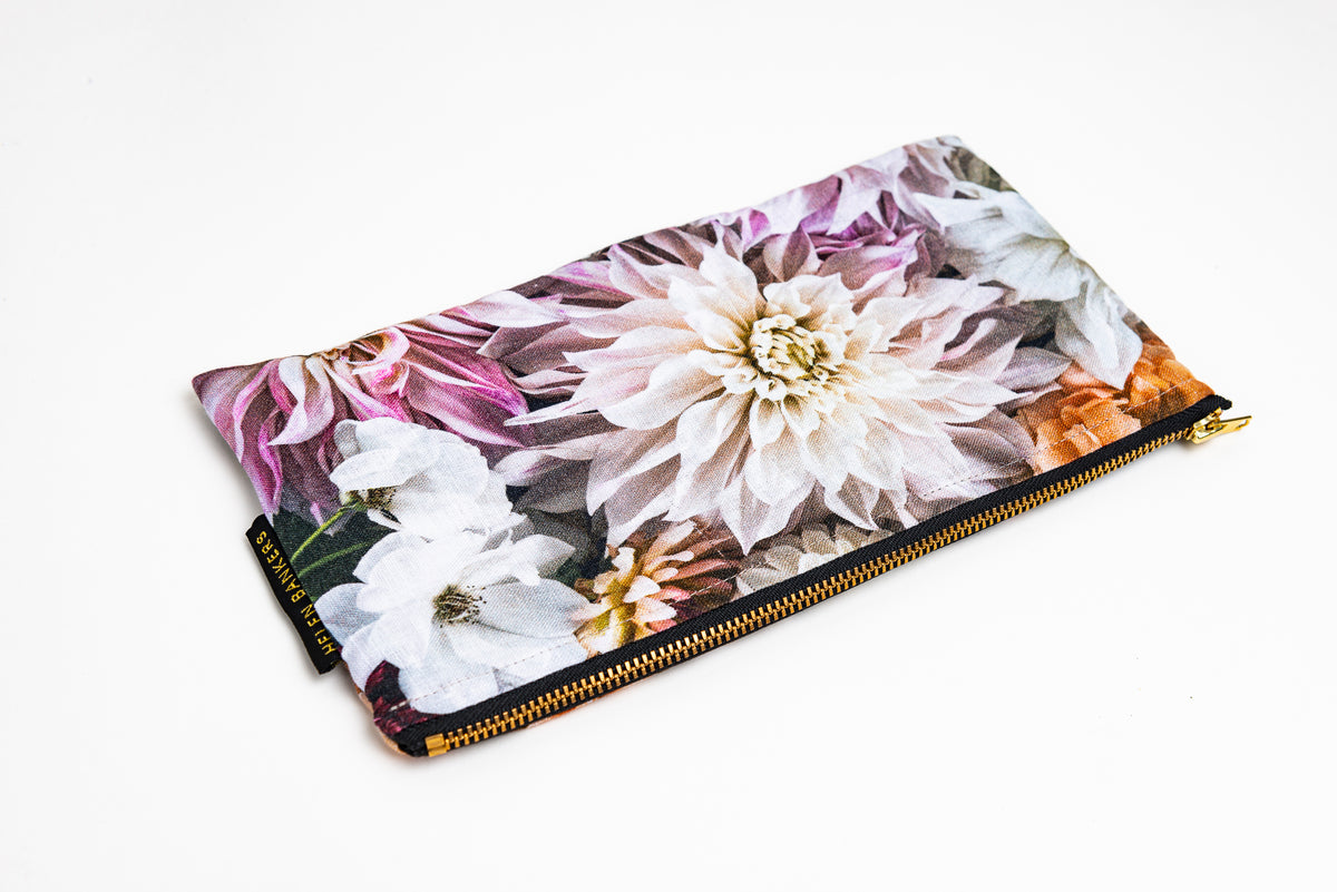 Dahlia Dream Velvet Clutch