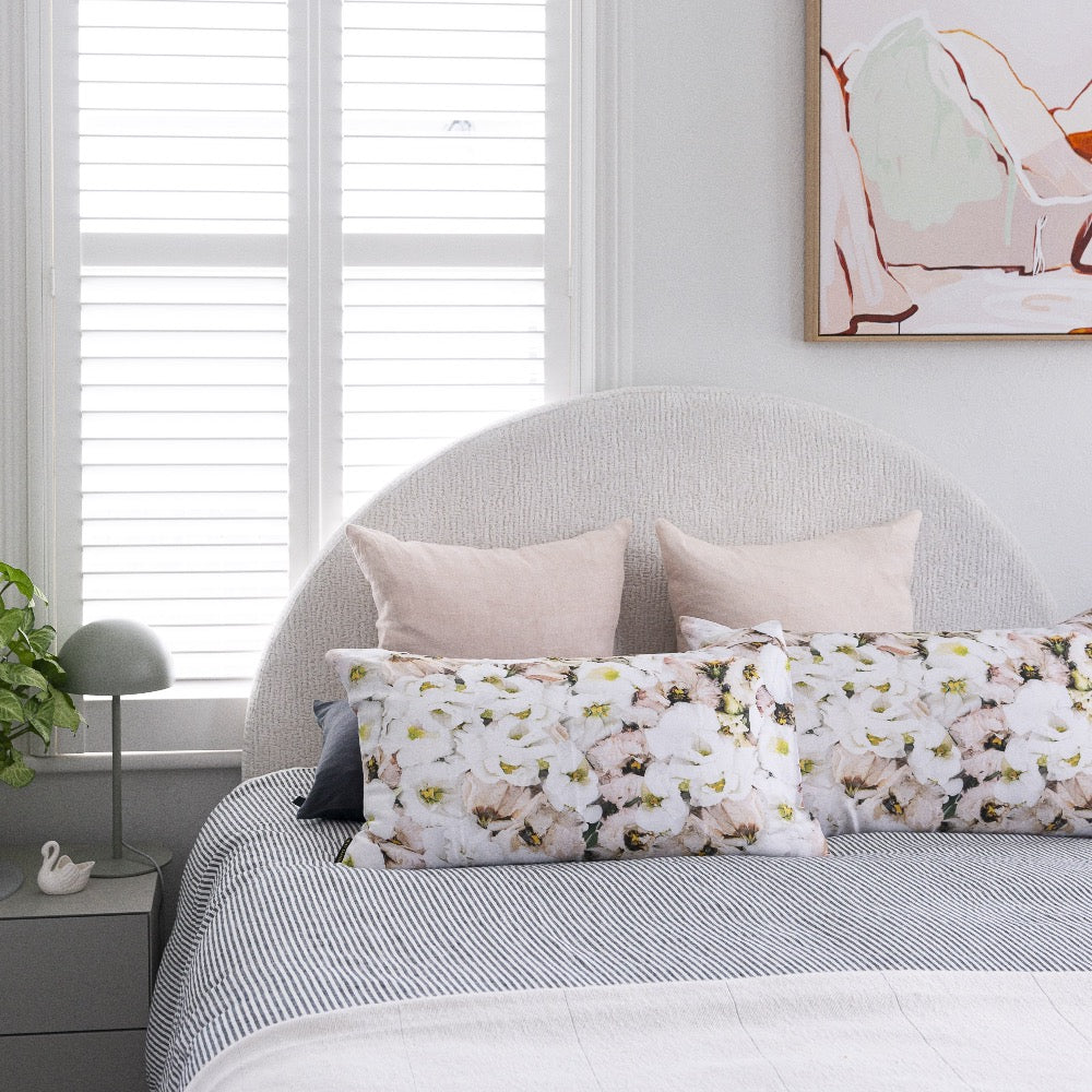 Linen Pillowcases Light Lisianthus