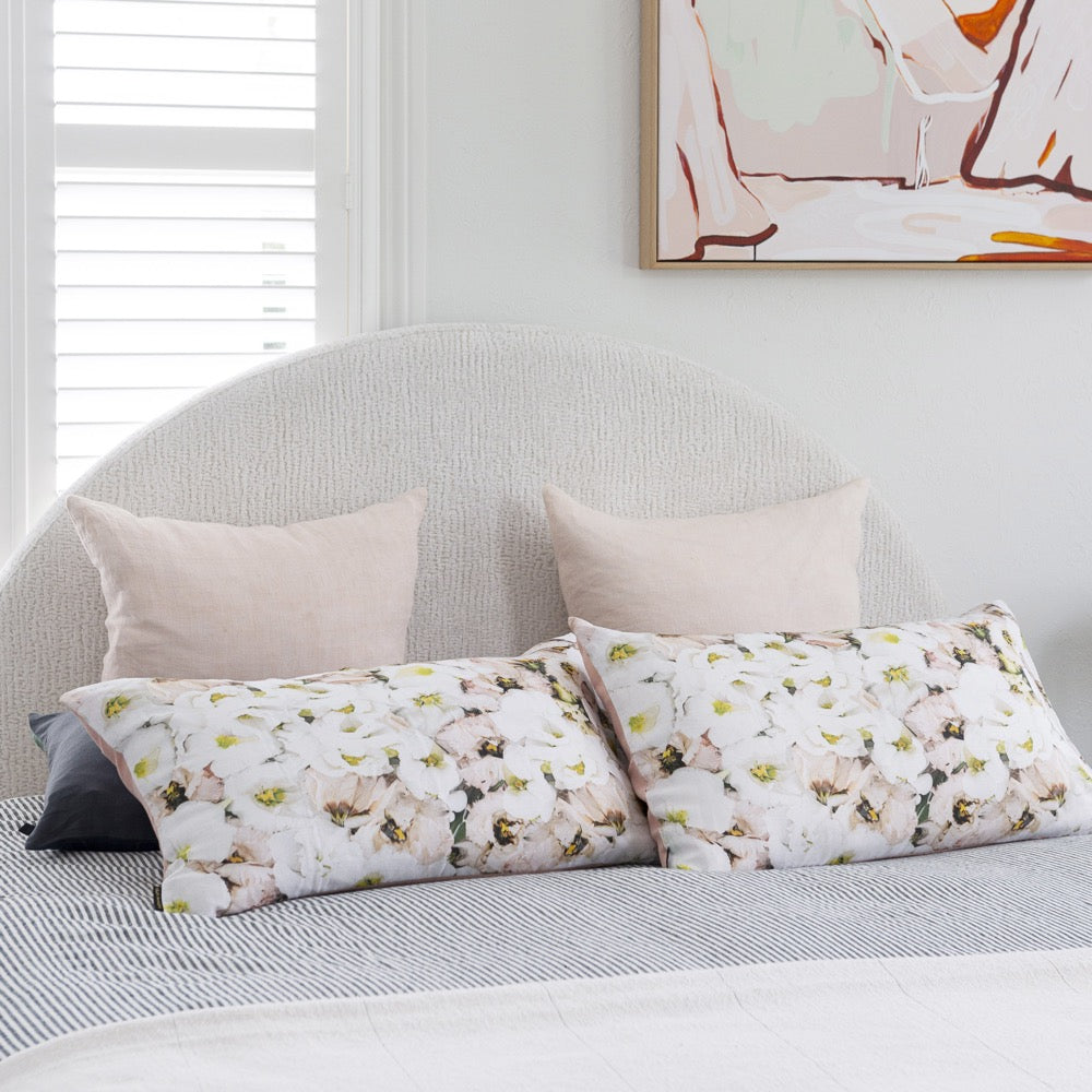 Linen Pillowcases Light Lisianthus