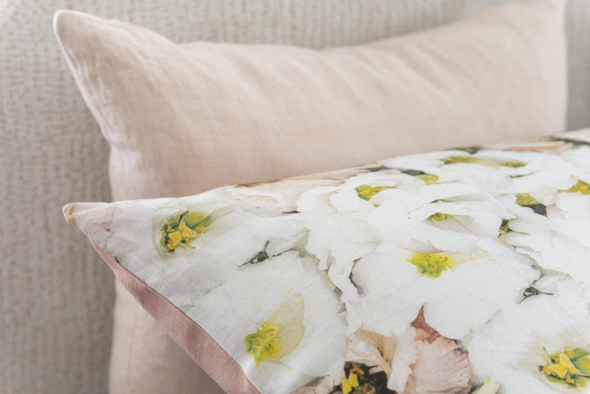 Linen Pillowcases Light Lisianthus